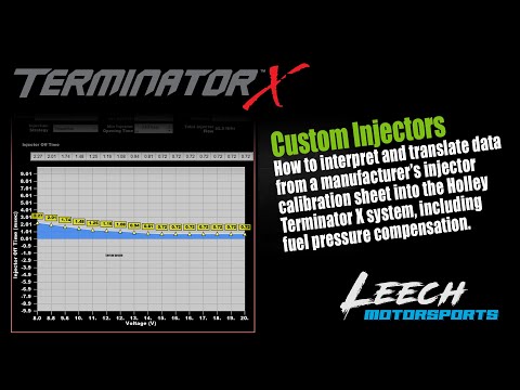 Setting Custom Injector Data in your Holley Terminator X Tune
