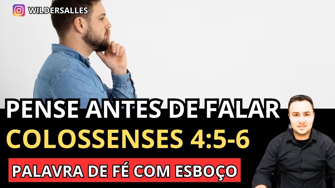 SABEDORIA PARA FALAR (PALAVRA DE FÉ COM ESBOÇO)