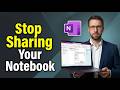 How To Stop Sharing Your OneNote Notebook [2026 Guide]