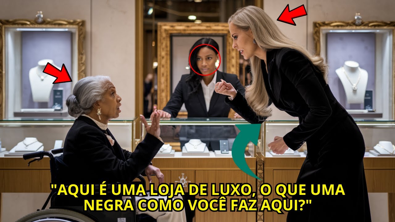 IDOSA NEGRA COM DEFICIÊNCIA É HUMILHADA PELA GERENTE DE JOIAS, MAS QUANDO SUA FILHA APARECE...