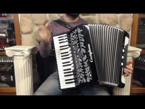 CAST3796BK - Black Castiglione Piano Accordion LMM 37 96 $2499