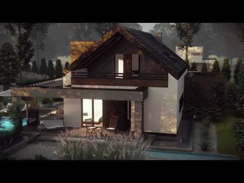 Z422  - Gotowy projekt domu z poddaszem użytkowym we współczesnym stylu do 170 m2