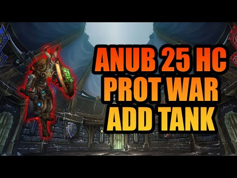 Anub'arak 25 HC Prot War Add Tank POV | WOTLK Classic