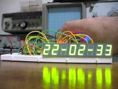Gps clock using led display