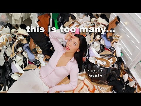organizing & getting rid of ALL my shoes! (day 3 of becoming a clean girl)
