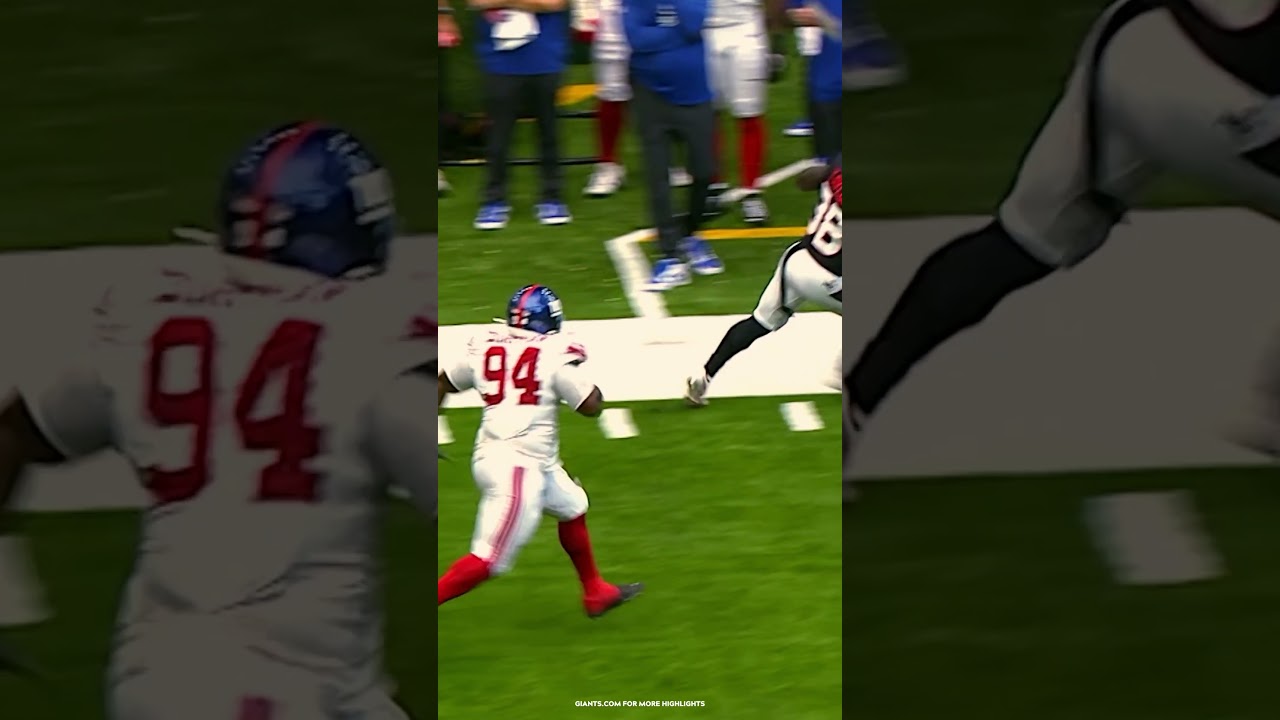 Elijah Chatman CHASED DOWN THE RB OVER 40 YARDS #shorts #giants #highlights #nfl #nygiants
