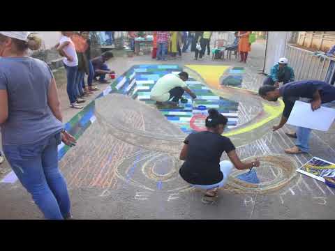 Street Chalk Painting Time Lapse