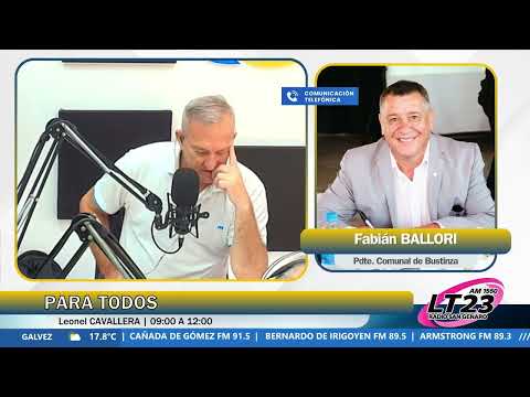 Entrevista al Presidente Comunal de Bustinza, Fabián Ballori en Para Todos