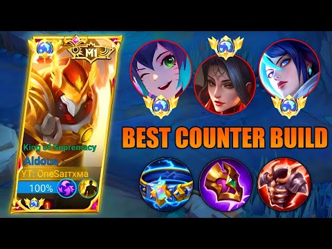 ALDOUS THE BEST DEFENSE BUILD FOR COUNTERING UNKILLABLE ENEMY🔥 | ALDOUS BEST BUILD 2023