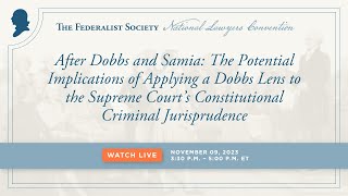 Click to play: After Dobbs and Samia: The Potential Implications of Applying a Dobbs Lens to the Supreme Court’s Constitutional Criminal Jurisprudence