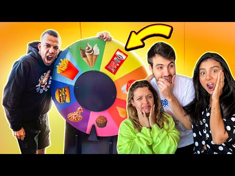 DESAFIO DA ROLETA DE COMIDA QUENTE x FRIA!!!