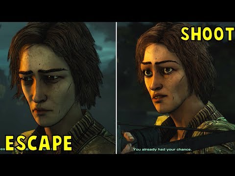 Let Lilly Escape VS Shoot Her Three Times -All Choices- The Walking Dead Season 4 Episode 4
