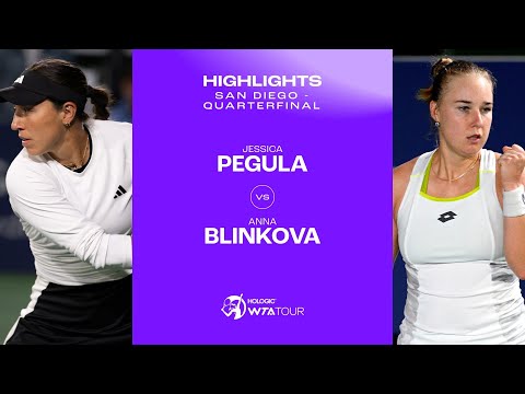 Jessica Pegula vs. Anna Blinkova | 2024 San Diego Quarterfinal | WTA Match Highlights