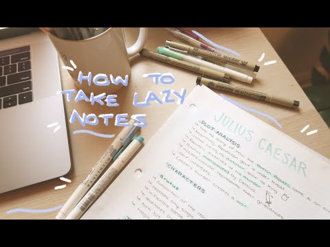how to take pretty notes for lazy people