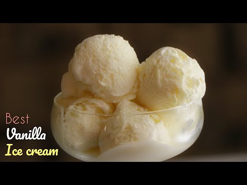 VANILLA ICE CREAM|How to Make Vanilla Icecream Recipe|Homemade Ice cream|వెనీలా ఐస్ క్రీం/Vismaifood