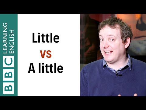 'Little' vs 'A little' - What's the difference? English In A Minute