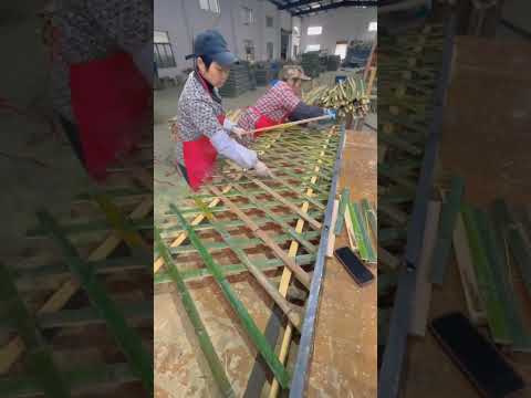 Bamboo Fences making process #shorts