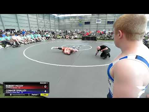 195 Lbs Round 1 (8 Team) - Robert McCoy, Georgia BLACK Vs Connor Smalley, Pennsylvania Red D92a