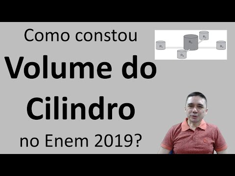 Como constou Volume do Cilindro no Enem 2019? 178 Uma construtora pretende conectar um reservatório