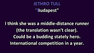 Jethro Tull - Budapest