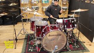 Video thumbnail for LUDWIG Bonham Red Vistalite 26/14/16/18 + 14x6.5 by Rufus Drum Shop