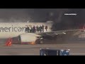 American Airlines plane headed to Dallas catches fire at Denver airport