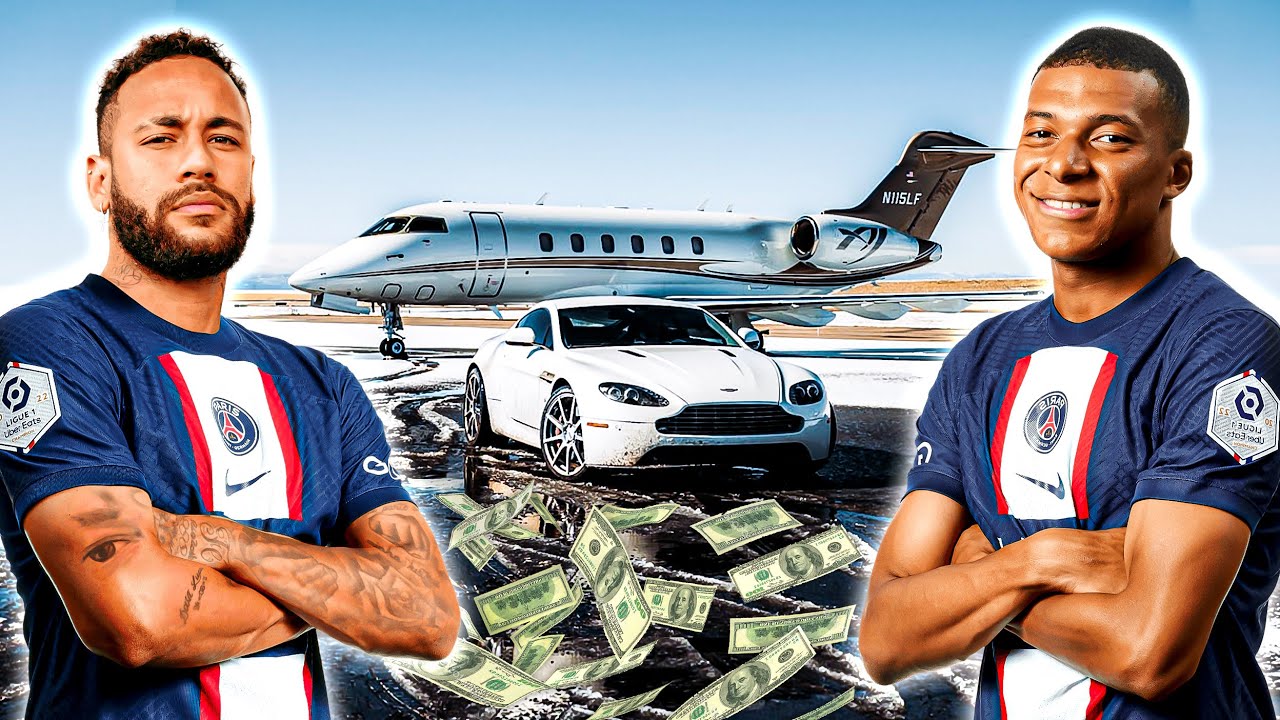Quem é mais rico: Neymar ou Mbappé? (imóveis, carros, jatinhos, fortuna...)