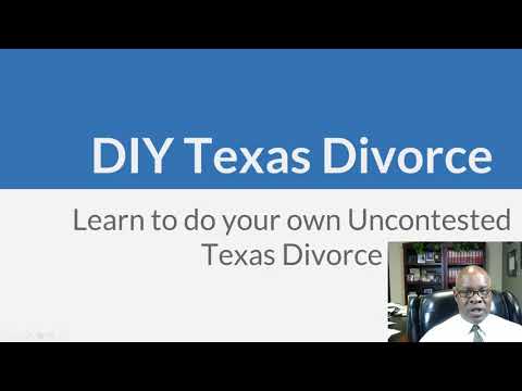 How to do your own Uncontested Divorce in Texas