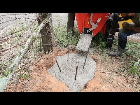 Concrete Footer for Rammed Earth Pillar - Vlog 39