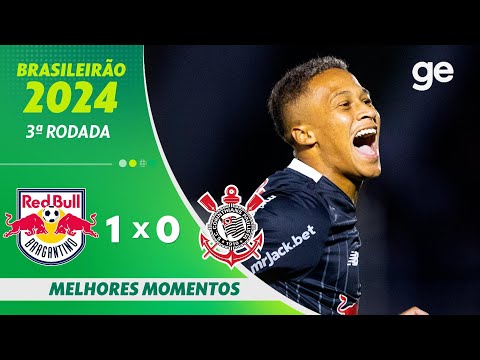 Gols e lances de Red Bull Bragantino x Corinthians