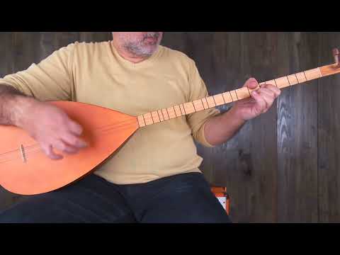 Turkish Long Neck Saz Cherry Wood with Pickup & Classic Spruce Top image 9