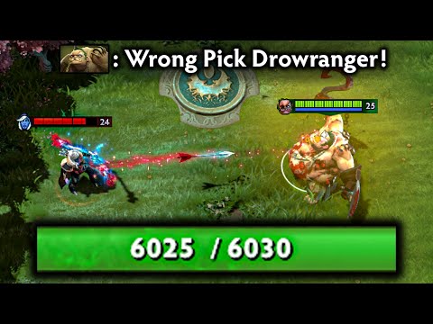 6K Bracket : Pick Drow ranger against this pudge? Bad Idea!