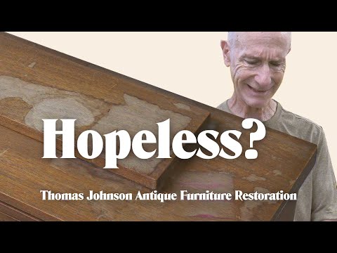 PART 2! Restoring an ANTIQUE Desk – Thomas Johnson Antique Furniture Restoration