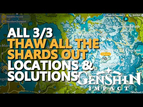 Thaw all the shards out Genshin Impact All 3/3 Puzzles