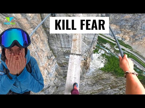 How To OVERCOME YOUR SKI FEAR In 4 Minutes With Via Ferrata | Val DÌsere, France
