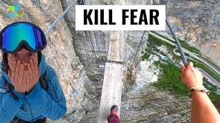 How To OVERCOME YOUR SKI FEAR In 4 Minutes With Via Ferrata | Val DÌsere, France