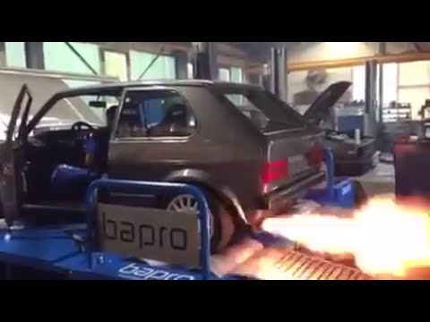 VW Golf Mk1 VR6 Turbo 4motion 2,5bar  973,7PS / 1034Nm Leistungsmessung