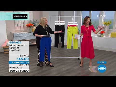 Nina Leonard Straight Leg Pant