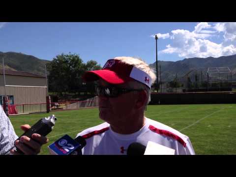 University of Utah Fall Camp 2013 - Dennis Erickson Interview 8/5