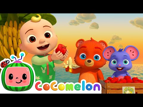 りんごとバナナの歌｜CoComelon どうぶつの時間｜こどものための動物の歌 (Apples and Bananas Song | CoComelon Animal Time | Animal Songs for Kids)