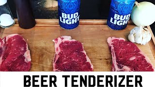 Beer Tenderizer Steak Experiment - Can you tenderize/marinate with a beer?