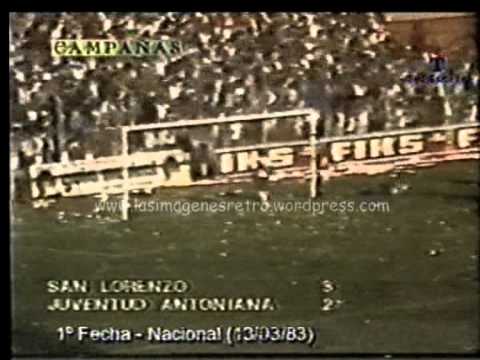 San Lorenzo 3 - Juventud Antoniana 2 (Nacional 1983)