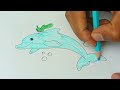 How to pencil drawing and colour e dolfin. Easy pencil drawing part 57