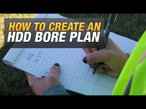 How to create a proposed HDD bore plan