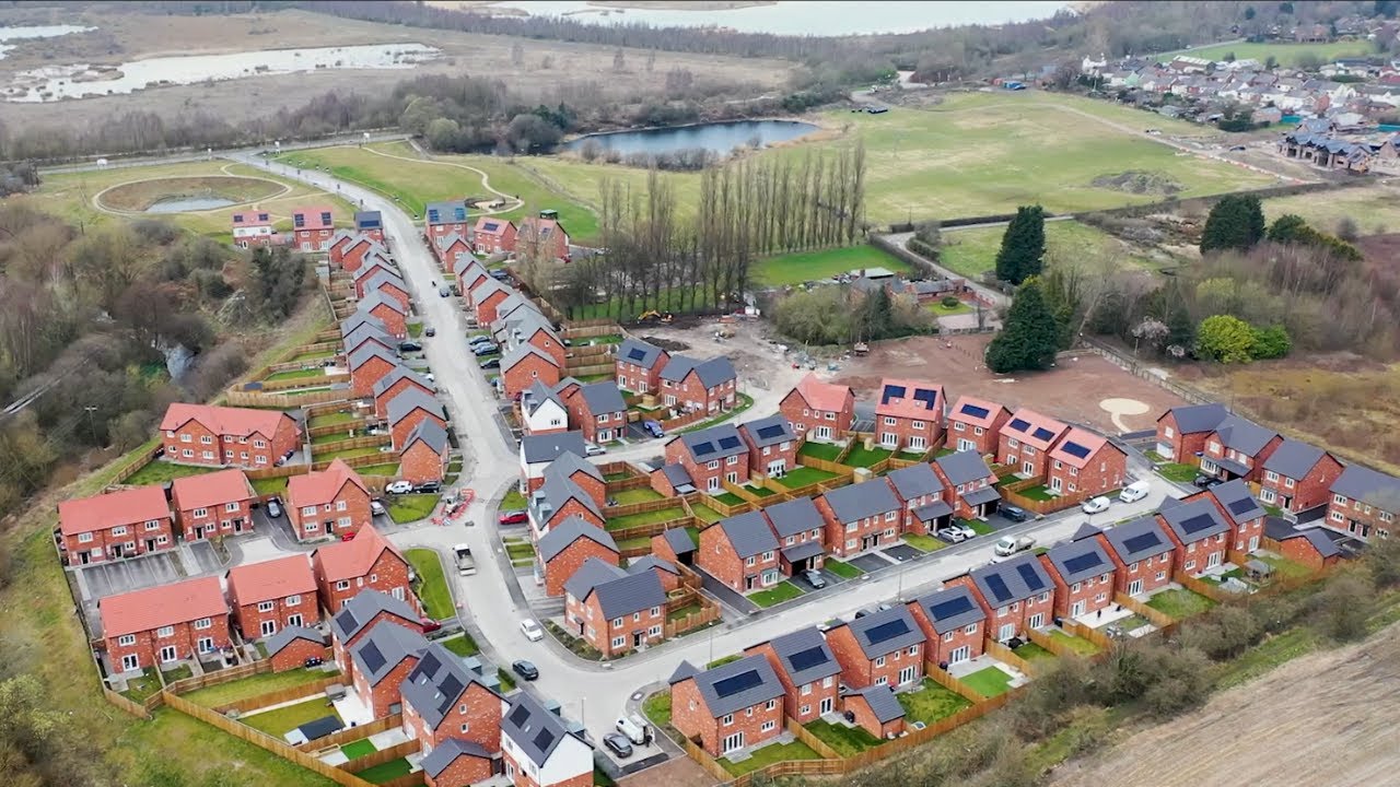 Russell Homes | Brook View Drone | Brook View in Wincham