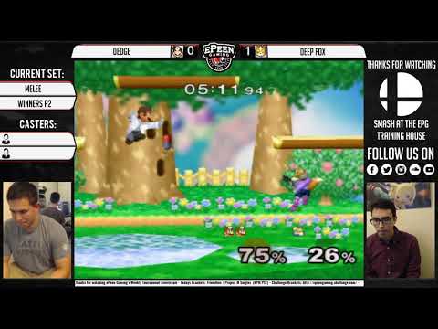 Smash @  TTH - Dedge (Dr. Mario) Vs. Deep Fox (Fox) - Melee (Winners R2)