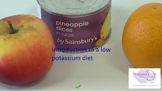 Introduction to low potassium diet