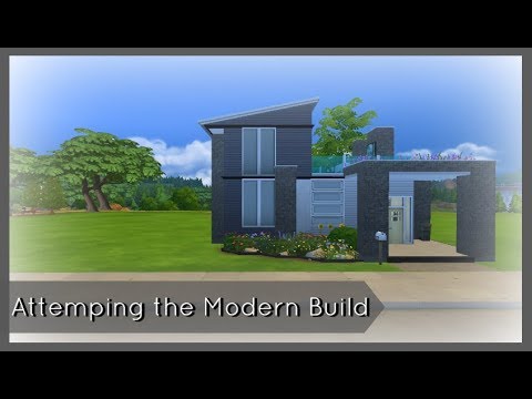 Sims 4 House Building://Attempting the Modern Build
