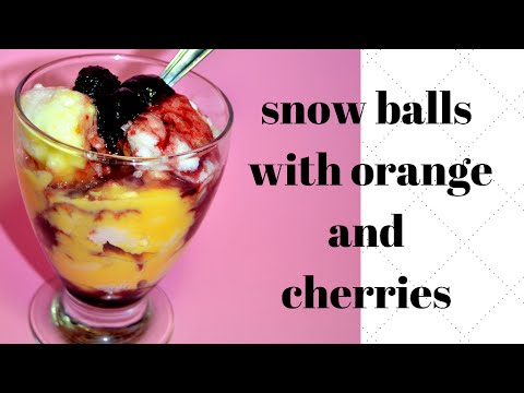 Orange cream with cherry dressing-Snenokle recept