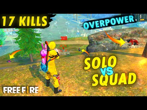 Best 17 Kills OverPower Solo vs Sqaud Gameplay 😍 must watch || FireEyes Gaming || Garena Free Fire